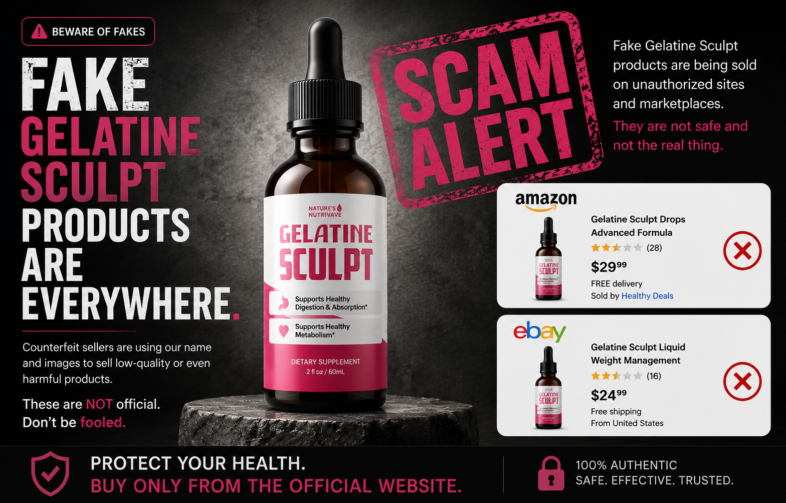 Gelatine Sculpt scam alert