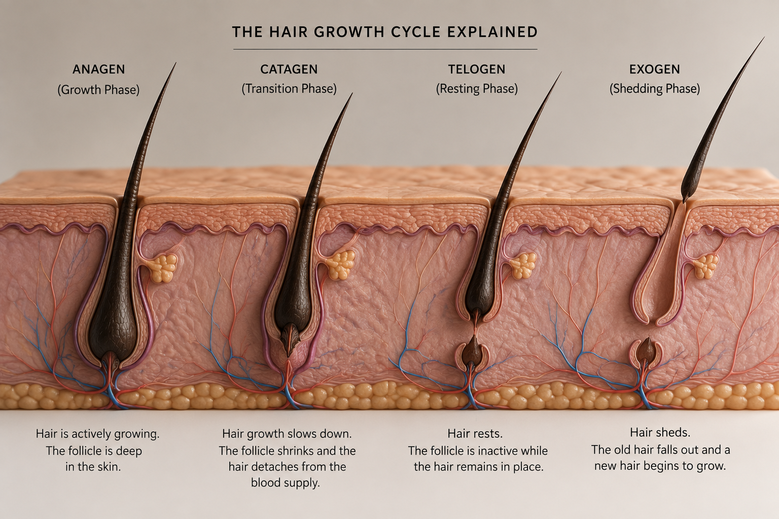 The hair growth cycle explained